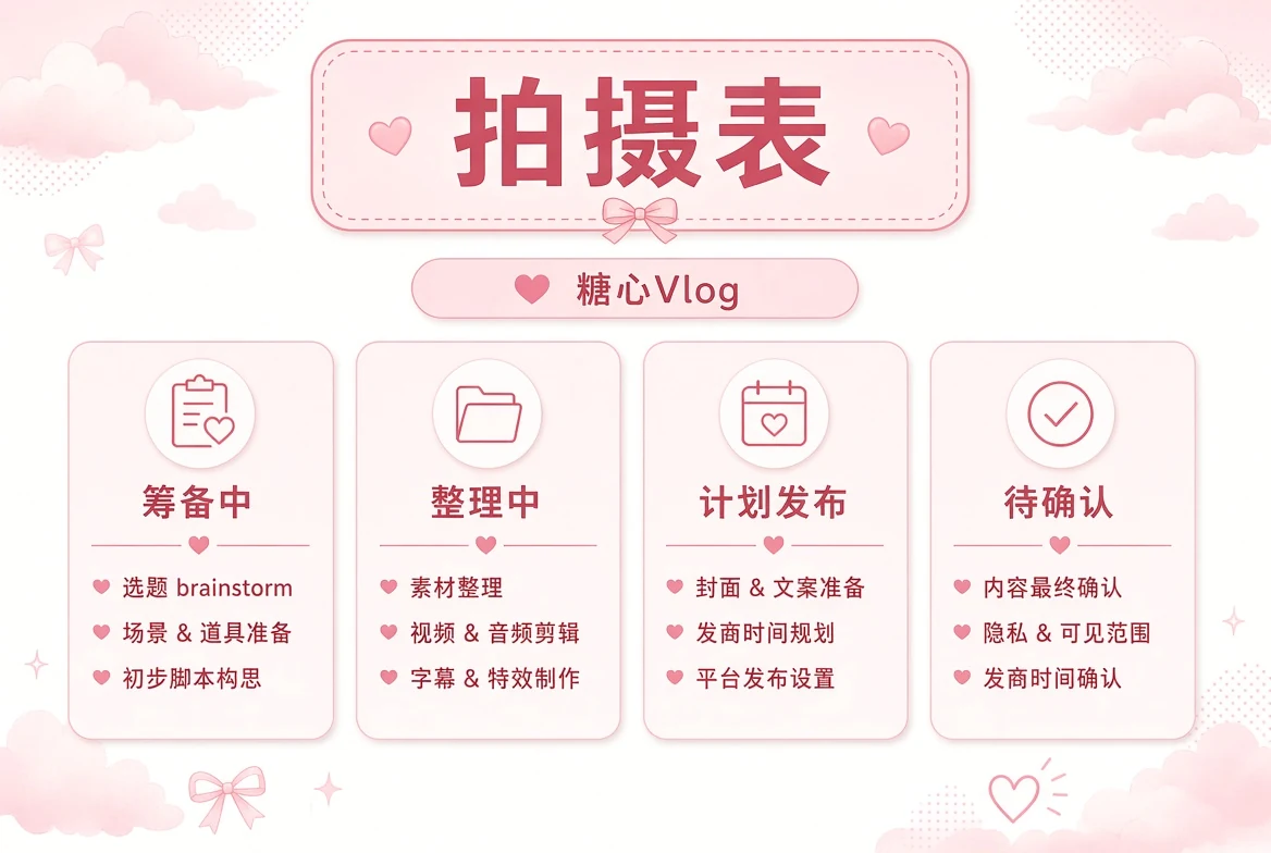 拍摄表状态配图